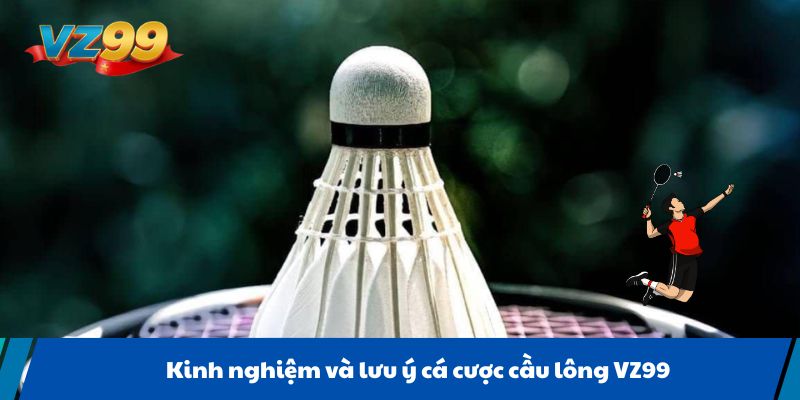 Kinh nghiệm và lưu ý cá cược cầu lông VZ99